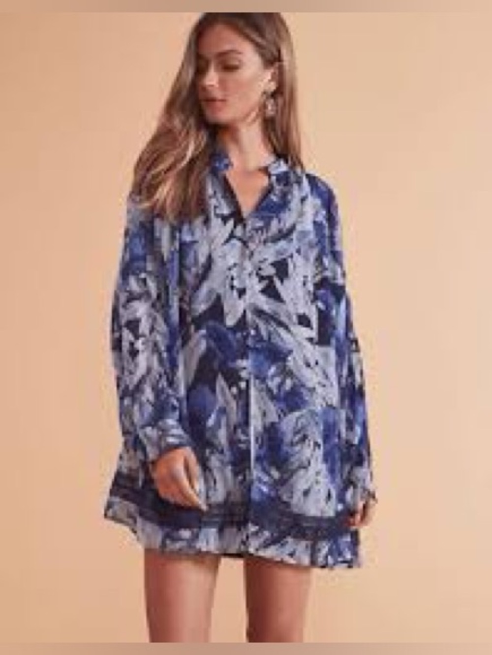 Tularosa Blue Floral Dress